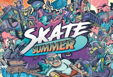 The featured artwork for the board game, Skate Summer