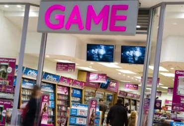 The front of a GAME store.