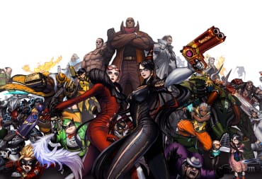 Artwork depicting several Platinum Games characters
