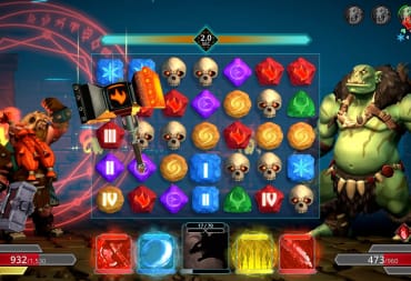 A gameplay shot of Puzzle Quest 3