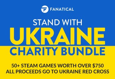 The banner for the new Fanatical Stand With Ukraine bundle
