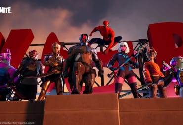 Spider-Man and various other Fortnite characters