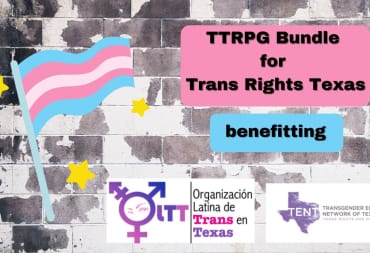 Official promotional material for the TTRPGs for Trans Rights bundle