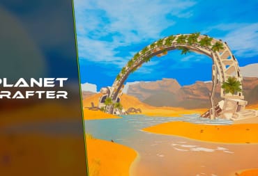 The Planet Crafter Starter Guide - Cover Image Ring Ship in the Desert