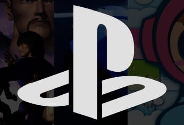 The PlayStation logo against a backdrop of the three PS1 classics leaked via the PSN backend