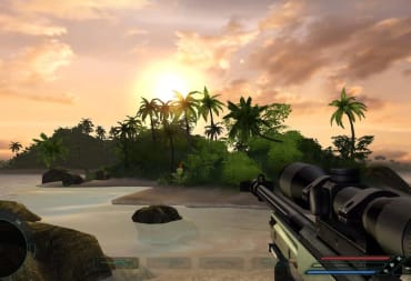 far cry - view of the setting sun