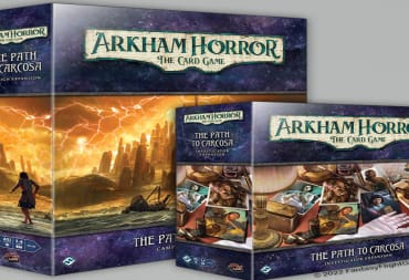 Box art for the Arkham Horror Path to Carcosa Expansions