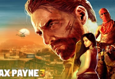 A sundrenched Brazilian favela with Max Payne and armed soldiers present