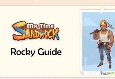My Time At Sandrock Rocky Guide Header