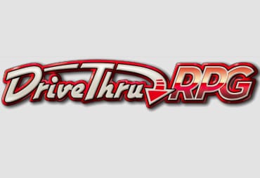 The logo for DrivethruRPG on a gray background