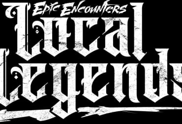 Epic Encounters: Local Legends in fancy white text on a black background