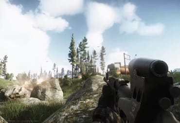 The player firing in a firefight in Escape from Tarkov