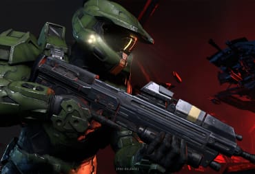 Master Chief holding a rifle in Halo Infinite