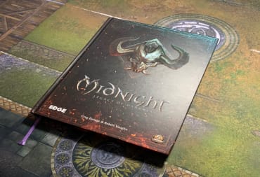 The book of Midnight: Legacy of Darkness on a gaming table