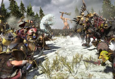Artwork depicting empires clashing in the Total War: Warhammer 3 Immortal Empires mode