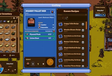 Bear and Breakfast Basic Crafting Guide, Craft Table screenshot
