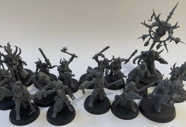 Group shot of new Chaos Space Marine miniatures