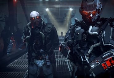 Two Helghast soldiers in Killzone Shadow Fall