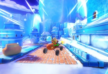 Aang leaping through the air in Nickelodeon Kart Racers 2: Grand Prix, which will precede Nickelodeon Kart Racers 3