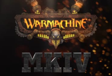 The logo for Warmachine MKIV on a black background
