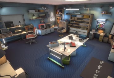 A metaverse replica of an Atari developers' room, complete with old-school PCs and computer hardware, in the new Atari 50th anniversary NFT collection metaverse game