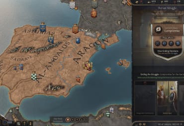 A Struggle going on in a Crusader Kings 3 DLC flavor pack