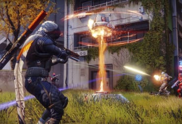 Destiny 2 screenshot that has one player facing off against two other players.