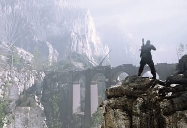 A sniper aiming at a bridge in the distance in Sniper Elite 4, which is one of the new Google Stadia demo trials linked to achievements