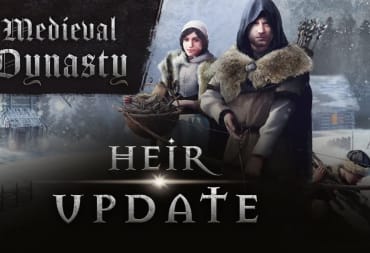The player and their family in a banner for the Heir Medieval Dynasty update