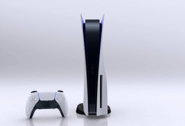 A shot of the PS5 and its DualSense controller against a white background, intended to represent the PS5 price hike