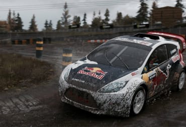 A car skidding around a dirt track in Project Cars 2