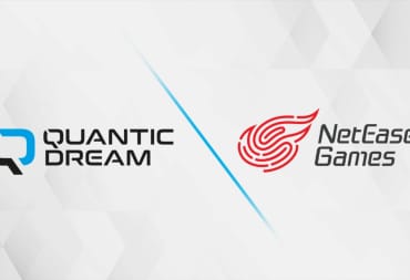 The Quantic Dream and NetEase logos against a diamond backdrop
