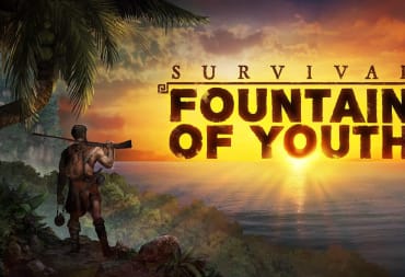 A hunter clutching a gun and looking out at the sunset in Survival: Fountain of Youth
