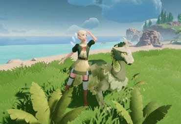 A player and their monster looking out onto the horizon in Kickstarted Pokemon-style MMO Untamed Isles