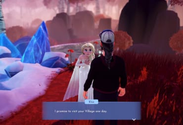 Elsa from the Frozen Realm telling the player she will be sure to visit his village very soon. Disney Dreamlight Valley Elsa Guide