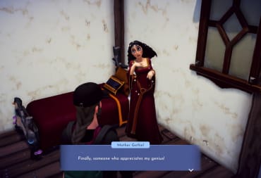 Screenshot of Mother Gothel stuck in her home in the cursed tree, Disney Dreamlight Valley Mother Gothel Guide 