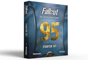 Promotional image of the Fallout TTRPG starter sets' box artwork