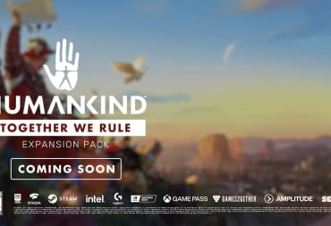 The splash screen of Humankind Together We Rule teasing a coming soon release window