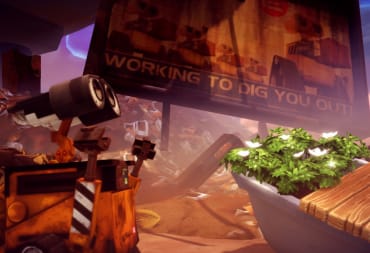 Screenshot of Wall-E in his own realm, Disney Dreamlight Valley Wall-E Guide