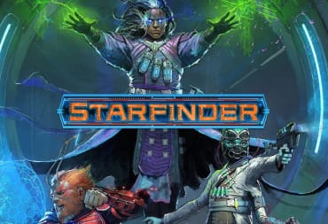 A splash screen image for Starfinder for Paizo Publishing