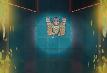 Macho Man Randy Savage in WrestleQuest, taunting to the camera