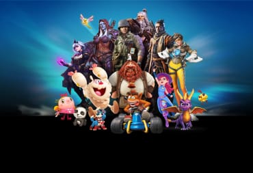 Several characters from Activision Blizzard franchises, including Crash Bandicoot, Spyro the Dragon, and Wolf from Sekiro: Shadows Die Twice