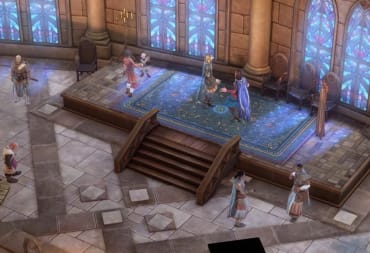 Characters in Pathfinder: Wrath of the Righteous Season Pass 2 dancing