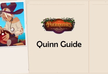 Potionomics Quinn Character Guide header