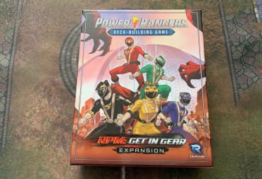 A screenshot of the box art of Power Rangers RPM: Get In Gear.