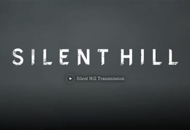 The Silent Hill Transmission showcase preview showing the franchise's name and "Transmission"