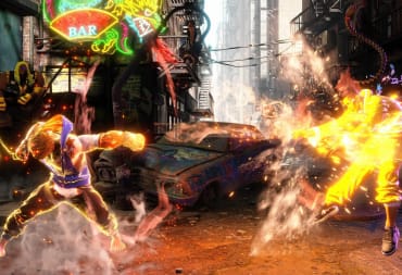 Street Fighter 6 beta screenshot showing Luke punching Jamie