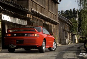 A red Nissan Silvia K's Aero 96 in the new Gran Turismo 7 November update