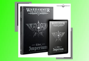 Warhammer Horus Heresy Liber Imperium Book on a green background