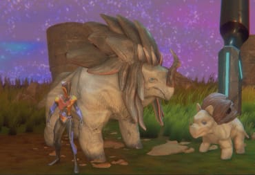 We Are The Caretakers header showing a character standing next to two animals.